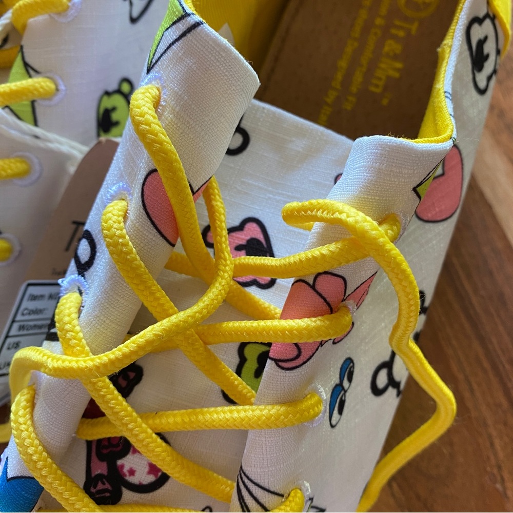Y2K fashion sneakers from Italy yellow - Picture 2 of 13